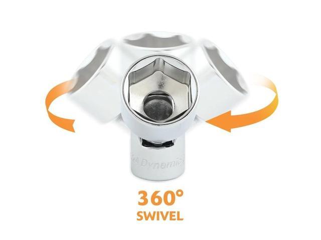 DYNAMIC D008624 3/8' Drive, 3/4' SAE Socket, 6 Points