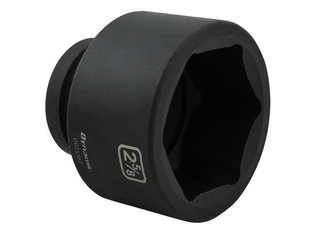 DYNAMIC D025382 1' Drive Standard Socket, Black Phosphate, Tools 2-5/8' X 1'