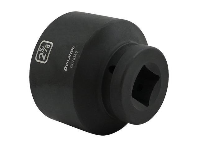 DYNAMIC D025382 1' Drive Standard Socket, Black Phosphate, Tools 2-5/8' X 1'