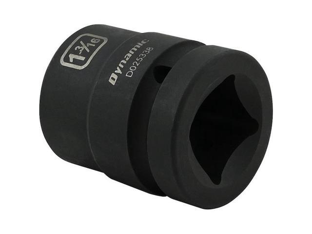 DYNAMIC D025338 1' Drive Standard Socket, Black Phosphate, Tools 1-3/16' X 1'