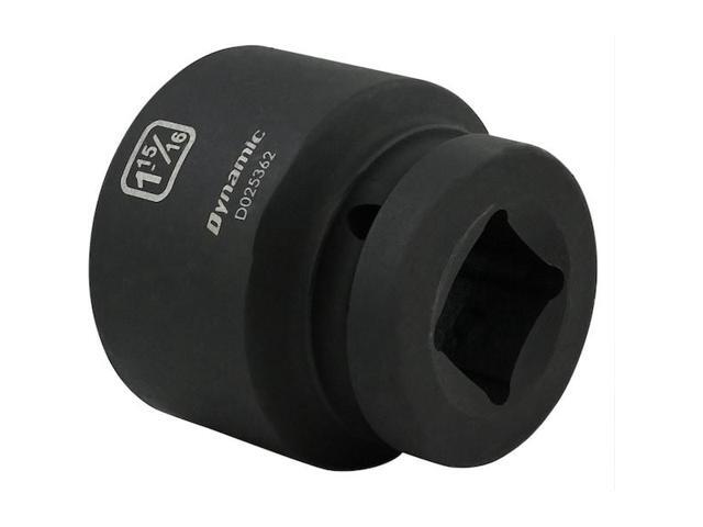 DYNAMIC D025362 1' Drive Standard Socket, Black Phosphate, Tools 1-15/16' X 1'