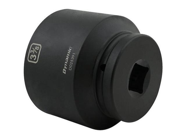 DYNAMIC D025391 1' Drive Standard Socket, Black Phosphate, Tools 3-3/8' X 1'