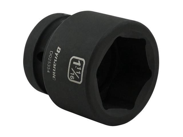 DYNAMIC D025354 1' Drive Standard Socket, Black Phosphate, Tools 1-11/16' X 1'
