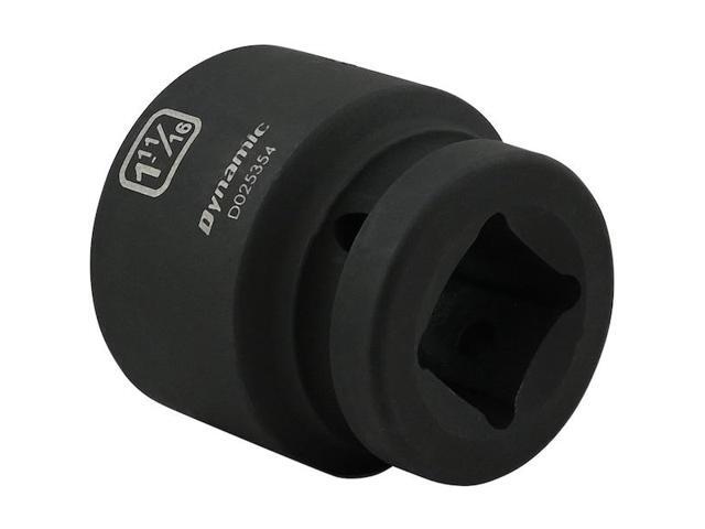 DYNAMIC D025354 1' Drive Standard Socket, Black Phosphate, Tools 1-11/16' X 1'