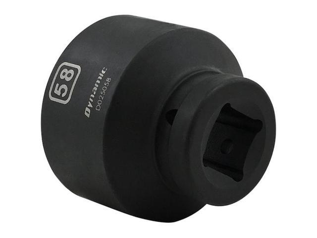 DYNAMIC D025058 1' Drive Standard Socket, Black Phosphate, Tools 58MM X 1'