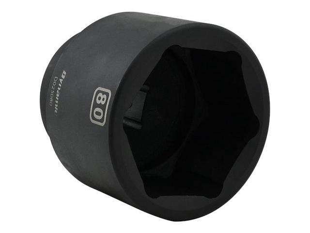 DYNAMIC D025080 1' Drive Standard Socket, Black Phosphate, Tools 80MM X 1'