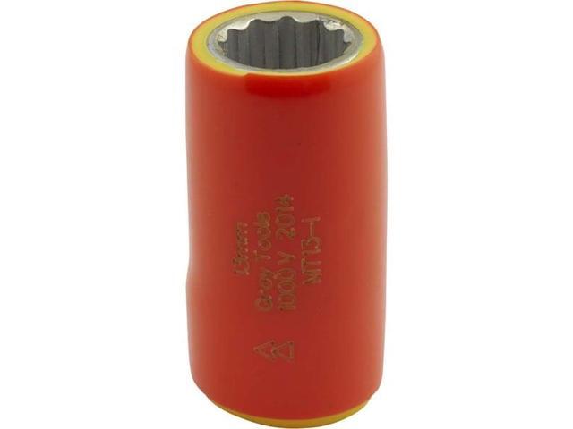 GRAY TOOLS MT13-I 13mm X 3/8' Drive, 12 Point Standard Length, 1000V Insulated
