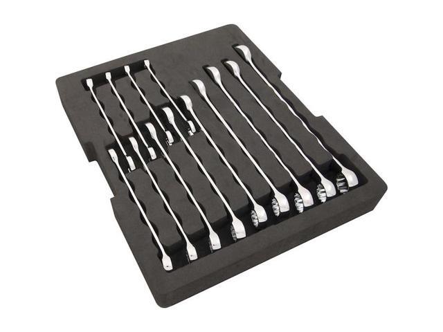 DYNAMIC D105108 Tools 14 Piece Metric Combination Wrench Set With Foam Tool