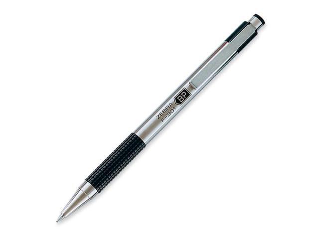 Zebra Ballpoint Pen Refillable .7mm Stainless Steel/Black 27111