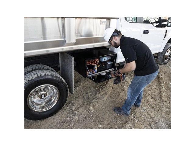 BUYERS PRODUCTS 1703304 14x16x30 Inch Black Steel Underbody Truck Box with