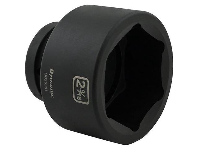 DYNAMIC D025381 1' Drive Standard Socket, Black Phosphate, Tools 2-9/16' X 1'