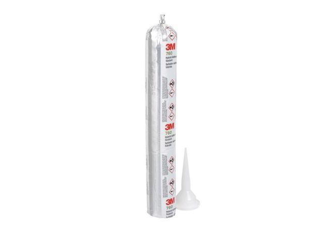 3M 760 UV Polymer Adhesive Sealant, 20 oz, Sausage Pack, White, Polymer Base,