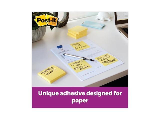 Recycled Pop-up Notes 3 x 3 Canary Yellow 100-Sheet 12/Pack