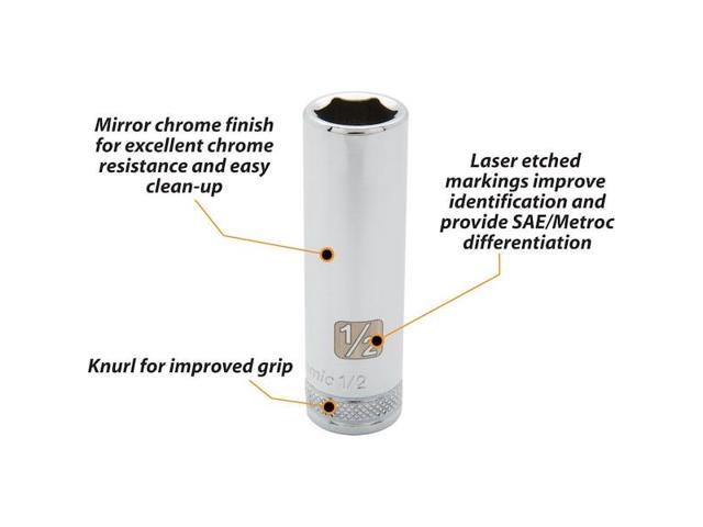 DYNAMIC D008532 3/8' Drive, 1' SAE Socket, 6 Points