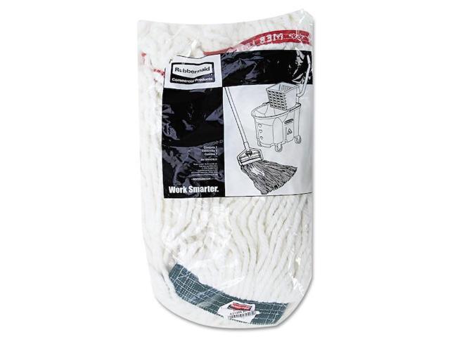 RUBBERMAID COMMERCIAL FGA21206WH00 1 in Looped-End Wet Mop, White,