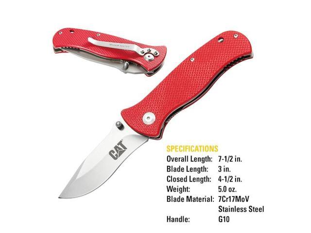 CAT 980125 7-1/2 Inch Folding Knife