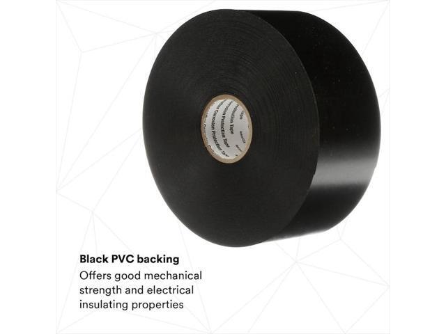3M 51-UNPRINTED-4x100FT ElectricalTape,Black,33-3/8ydL,4inW,PK4
