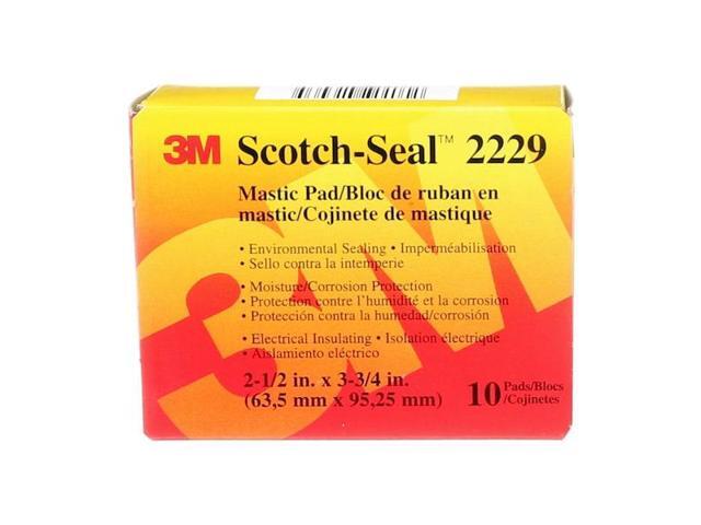 3M 2229-P-2-1/2X3-3/4IN Mastic Tape, 125 mil, 2-1/2' x 3-3/4', PK40