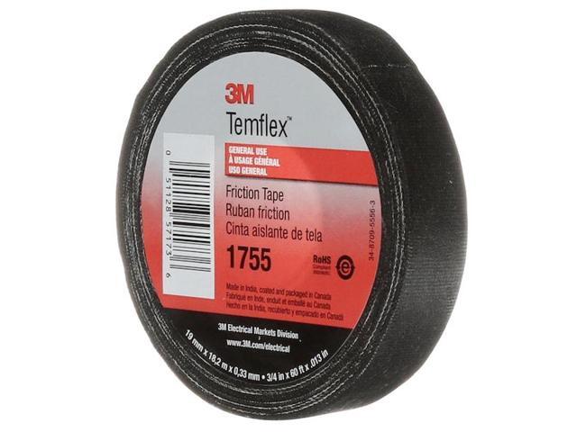 3M 1755 3/4'X60' Electrical Friction Tape, 1755, Temflex, 3/4 in W x 60 ft L,