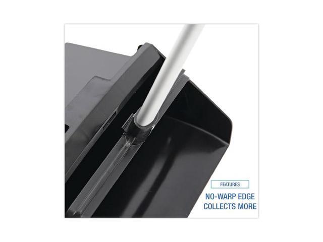 BOARDWALK BWK02600 Lobby Dust Pan, Plastic/Aluminum, 11.75' Wide, 34' Handle,