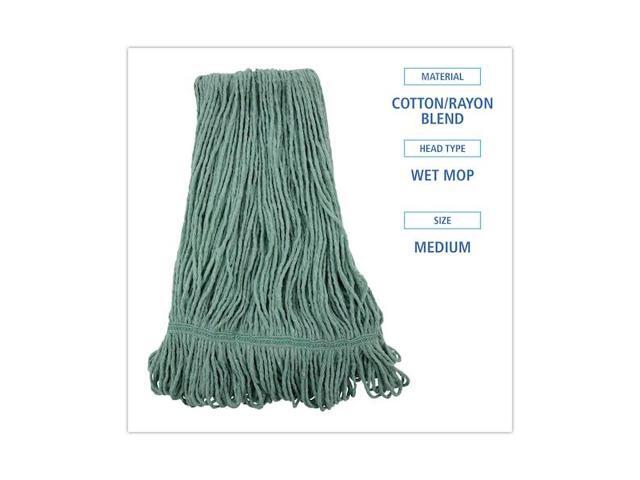 BOARDWALK BWK502GNNB Medium Looped-End Wet Mop, Green, Cotton/Rayon/Synthetic,