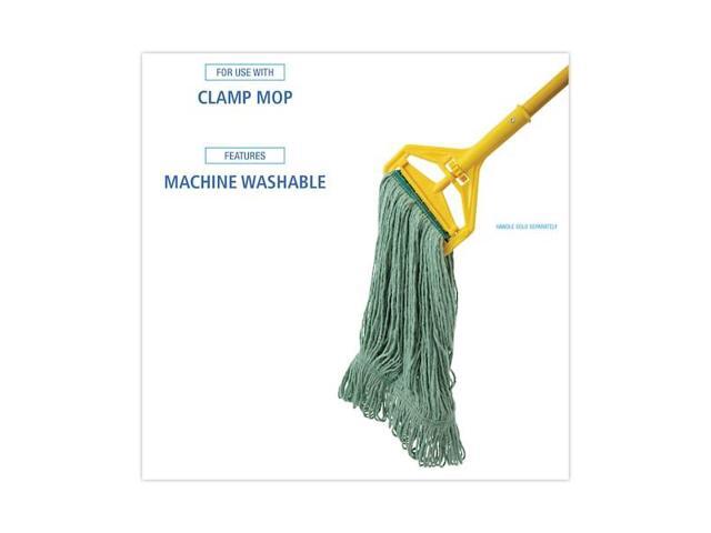 BOARDWALK BWK502GNNB Medium Looped-End Wet Mop, Green, Cotton/Rayon/Synthetic,