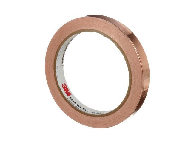 3M Copper Tape 1/2 in Width x 2.6 mil Total Thickness 27551 PRICE is per ROLL