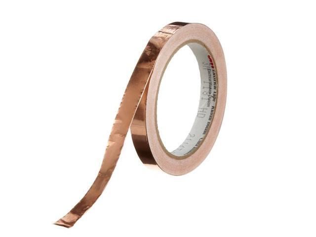 3M Copper Tape 1/2 in Width x 2.6 mil Total Thickness 27551 PRICE is per ROLL