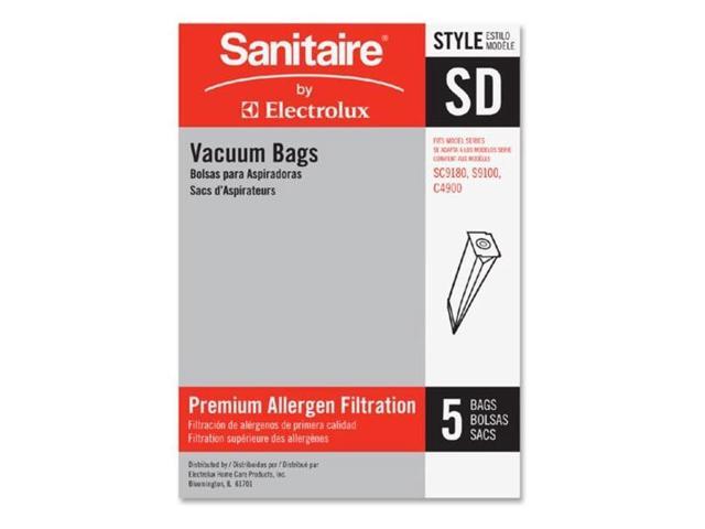 SANITAIRE EUR 63262-10 SD Premium Allergen Vacuum Bags for SC9100 Series, PK50
