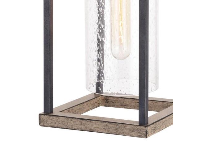VAXCEL T0584 Napier 6.25-in Black Farmhouse Wall Lantern, Dusk to Dawn Photocell