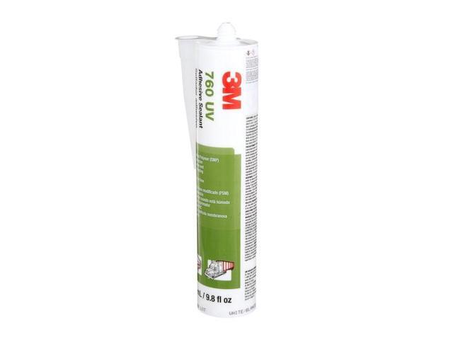 3M 760 UV Polymer Adhesive Sealant, 10 oz, Cartridge, White, Polymer Base, 760