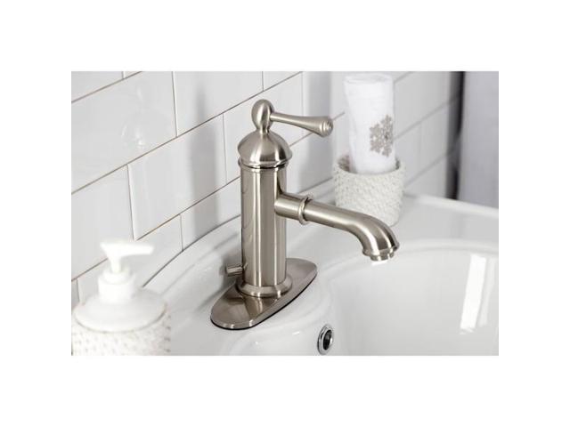 KINGSTON BRASS KS7418BL KS7418BL Paris Single Lever Handle Bathroom Faucet,