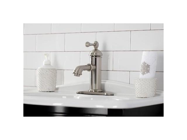 KINGSTON BRASS KS7418BL KS7418BL Paris Single Lever Handle Bathroom Faucet,