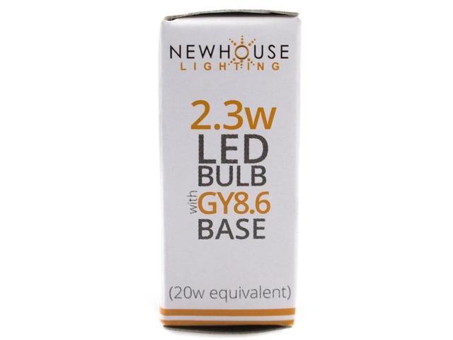 NEWHOUSE LIGHTING GY8-2320-4 GY8.6 2.3W LED Light Bulb, 120V, 200 Lumens, Warm