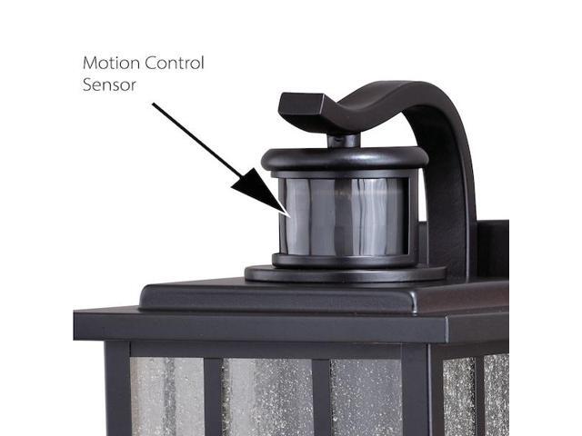 VAXCEL T0437 Mission Dualux 7-in. Outdoor Motion Sensor Wall Light