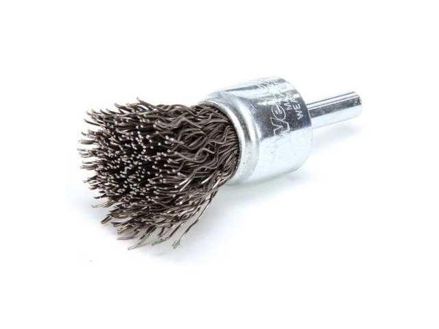 Photos - Other Power Tools WEILER 93126 Crimped Wire End Wire Brush, Steel, 3/4' 10008 