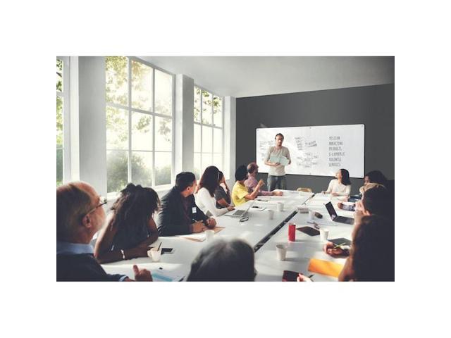 GHENT HMYRM23WH Dry Erase Board, Glass, 24 in, 36 in, No Frame Frame, White,