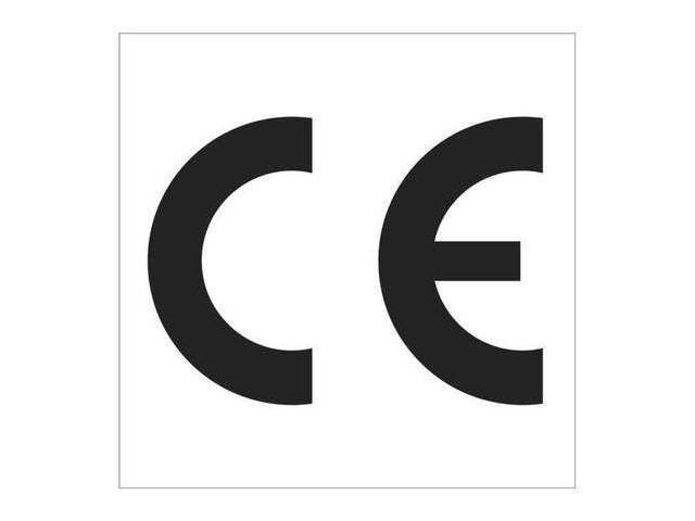 TAPE LOGIC DL1378 Tape Logic Labels, 'C E' Regulated, 1' x 1', Black/White,