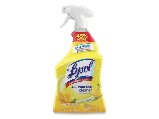 LYSOL REC 75352 All Purpose Cleaner, Trigger Spray Bottle, 32 oz, Lemon Breeze,