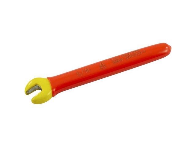 GRAY TOOLS E010-I 1000V Insulated Open End Wrench, 5/16', 1000V Insulated