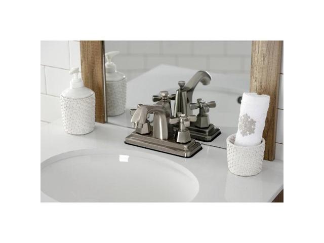 KINGSTON BRASS KS8648HX KS8648HX 4' Centerset Bathroom Faucet, Brushed Nickel