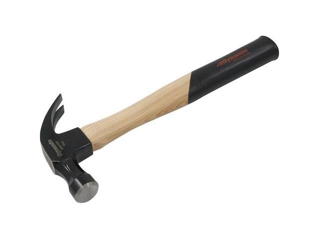 DYNAMIC D041010 Tools 16oz Claw Hammer, Hickory Handle
