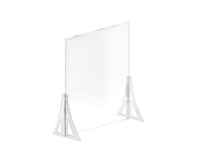 AZAR DISPLAYS 179776-187 Acrylic Plexiglass Shield PPE 30'x40' Adjustable w/
