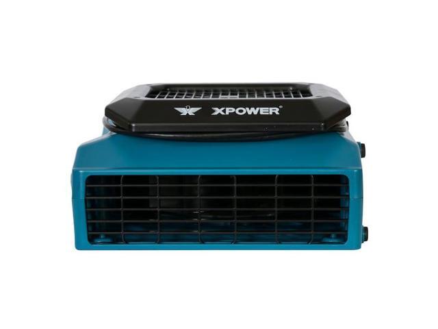 XPOWER XL-730A Low Profile Air Mover W/ GFCI Power Outlets for Daisy Chain