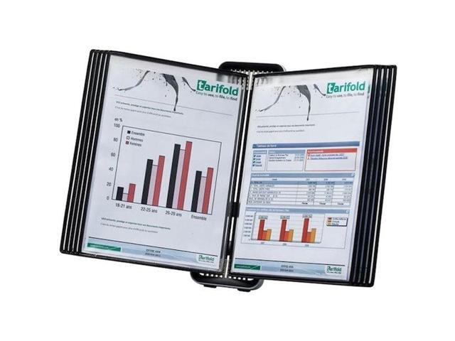 Tarifold V714527 VEO Wall Reference System - 10 Panels with Black Borders - Black Base