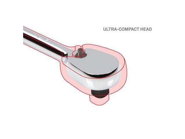 TEKTON SRH91006 1/4, 3/8 Inch Drive Stubby Ratchet Set, 2-Piece (3, 4-1/2 in.)