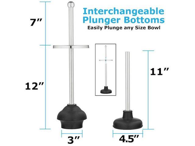 BLUE DONUTS BD3908036 Toilet Brush and Plunger Set Toilet Plunger Toilet Brush