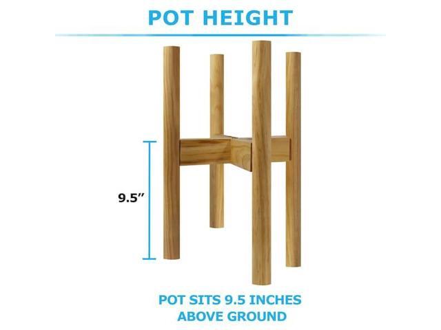 BLUE DONUTS BD3927343 Indoor Plant Stand, Adjustable Plant Stand 8 In to 12 In,