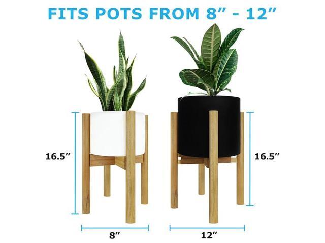 BLUE DONUTS BD3927343 Indoor Plant Stand, Adjustable Plant Stand 8 In to 12 In,