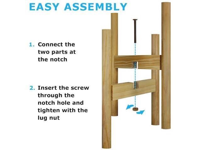BLUE DONUTS BD3927343 Indoor Plant Stand, Adjustable Plant Stand 8 In to 12 In,